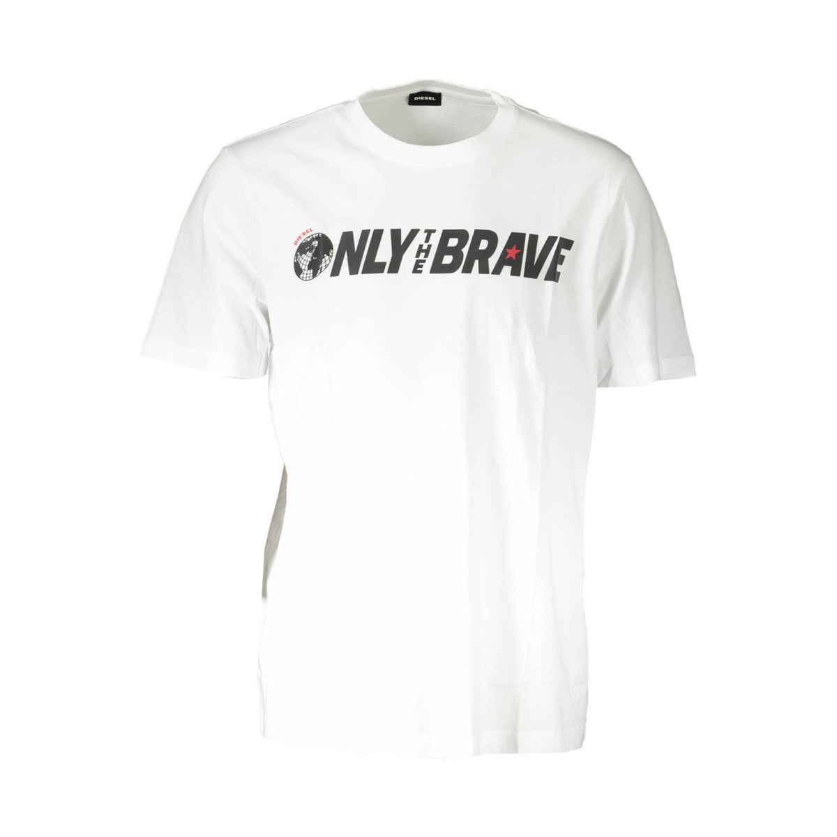 T-shirt branca com logótipo Only The Brave no peito