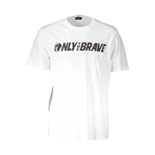 T-shirt branca com logótipo Only The Brave no peito